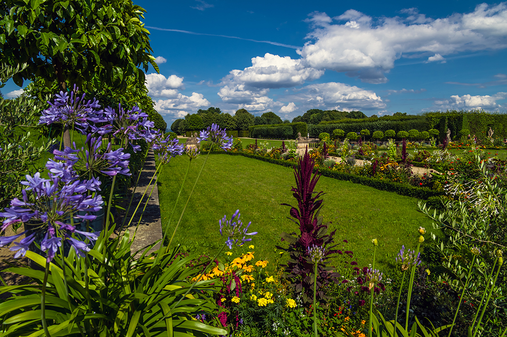 Schmucklilie, Sonnenhut und anderes im Barockgarten Großsedlitz 