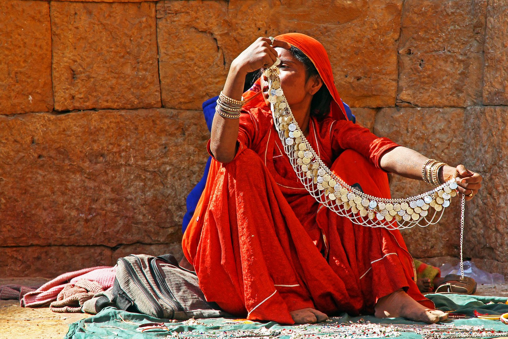 Schmuckverkäuferin, Jodhpur, Indien