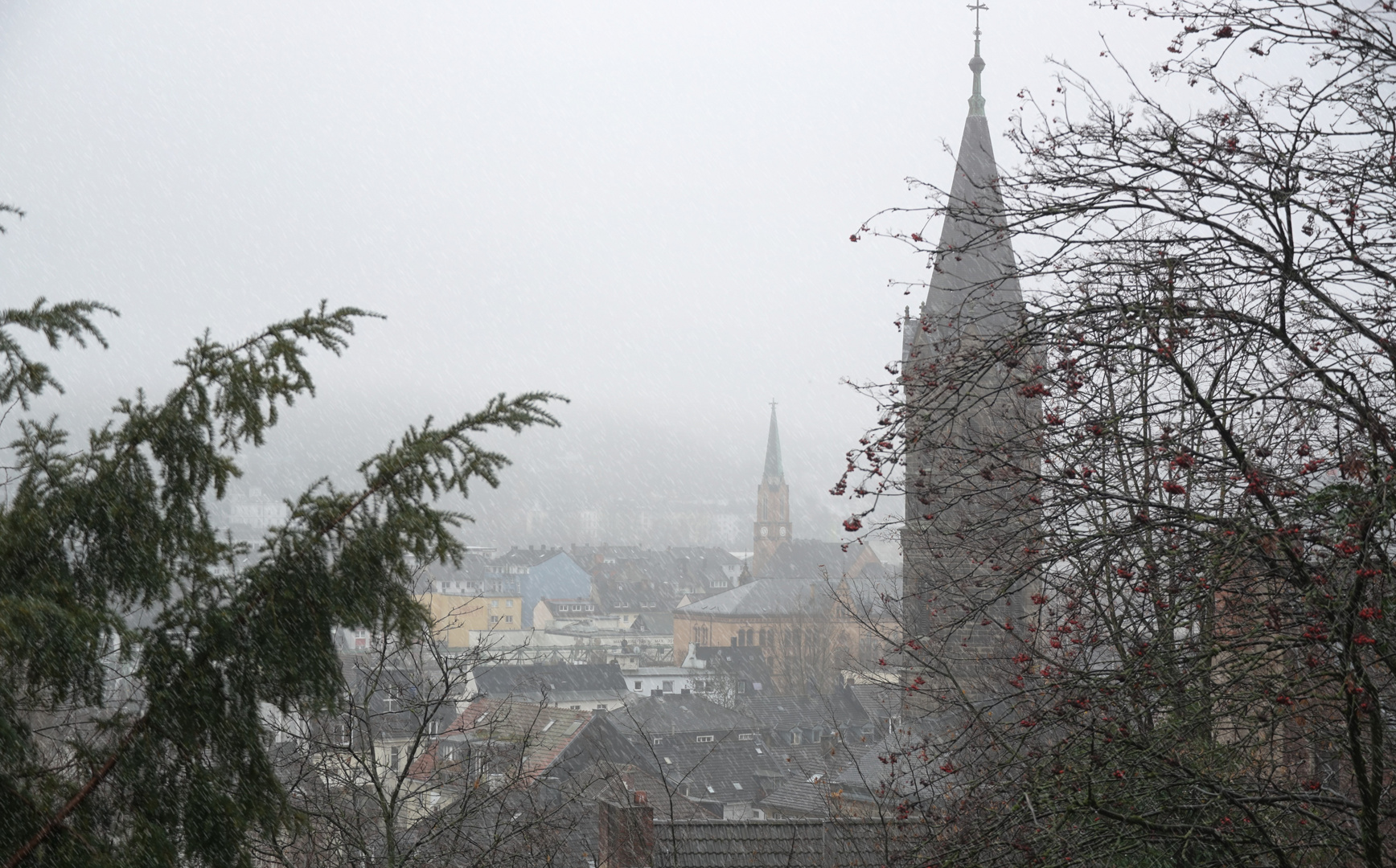 Schmuddelherbst in Wuppertal.