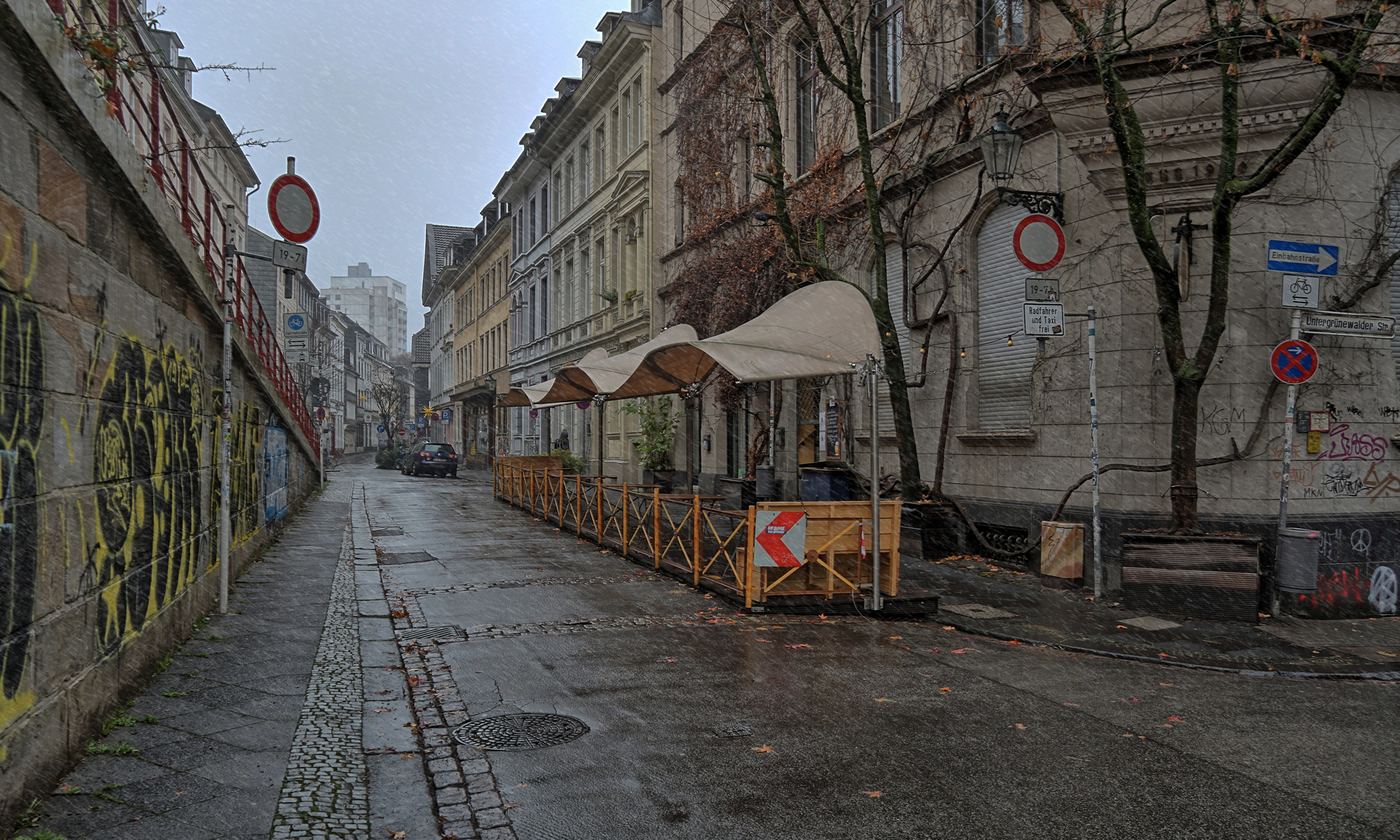 Schmuddelherbst in Wuppertal.