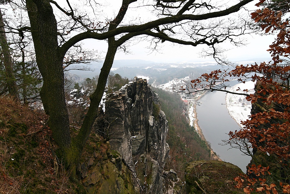 Schmuddelwetter an der Bastei..