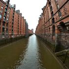 "Schmuddelwetter" in der Speicherstadt in Hamburg