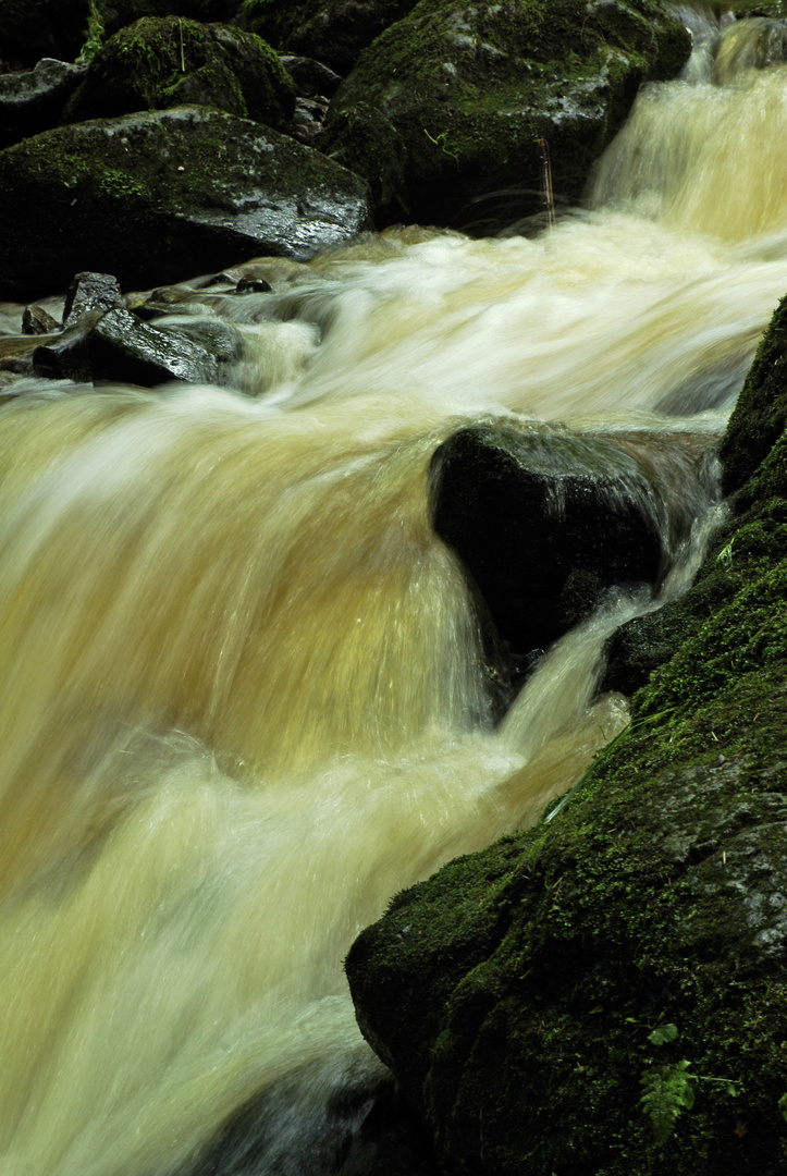 Schmutziges Wasser in der Ravennaschlucht