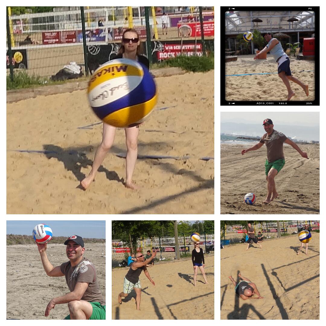 Schnappschuss beim Beach-Volleyball