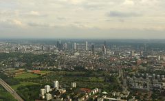 Schnappschuss der Skyline aus einem Helikopter II