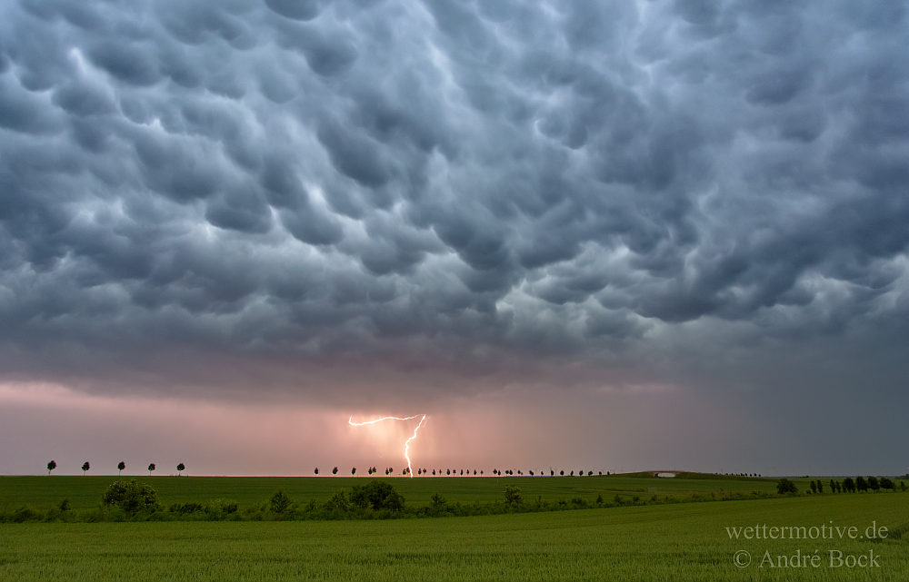 Schnappschuß: Mammatus mit Blitz