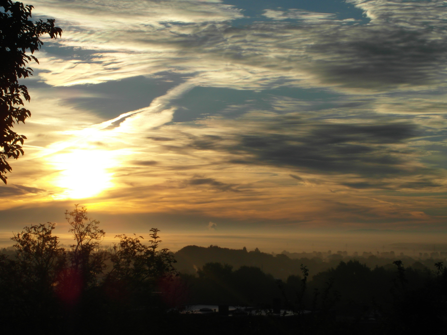 Schnappschuss vom Sonnenaufgang