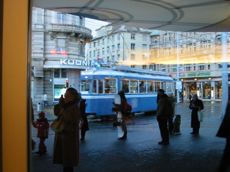 Schnappschuss von Museums-Tram in Zürich