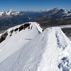 Schnapsklare Fernsicht auch Richtung Norden.Gipfel Castor 4228 müM.