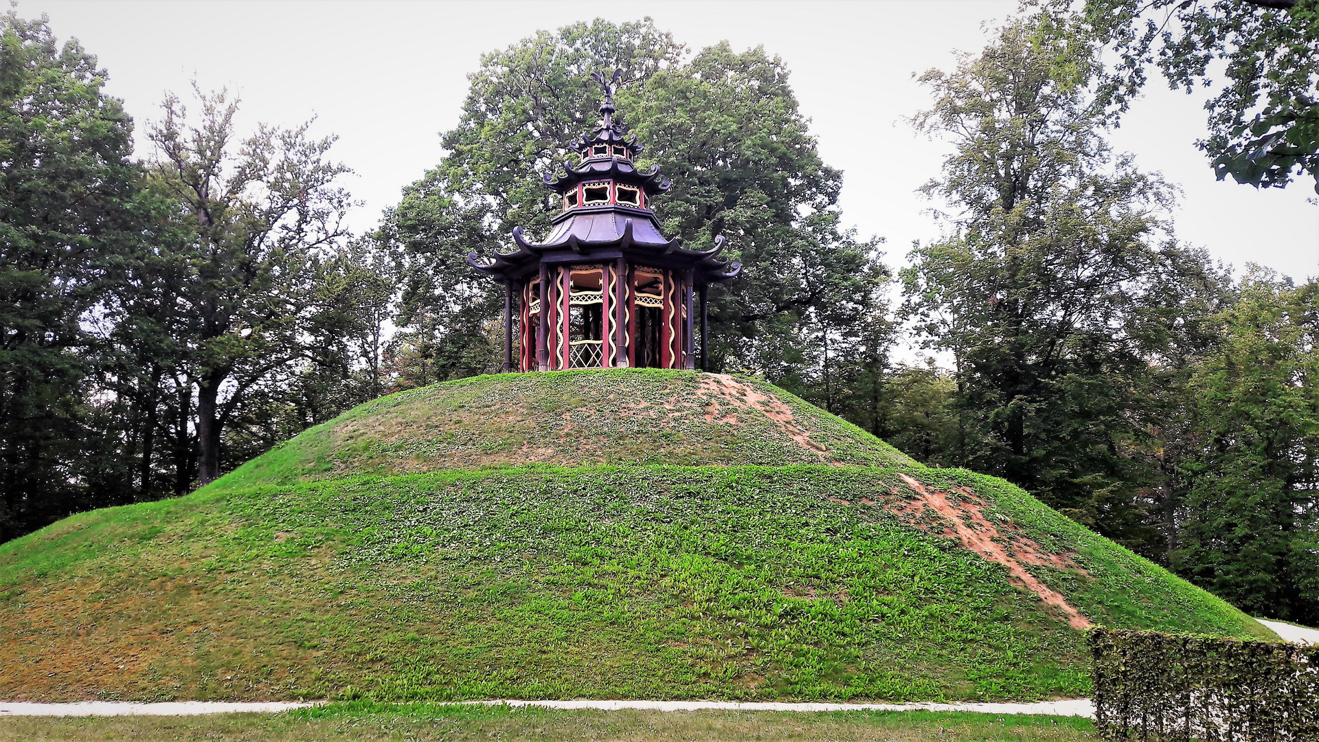 Schneckenberg mit Pagode Eremitage Bayreuth 9.11.2019