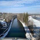 Schnee am Isarkanal