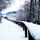 Schnee am Kanal