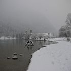 Schnee am Königssee
