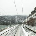 Schnee am Rhein