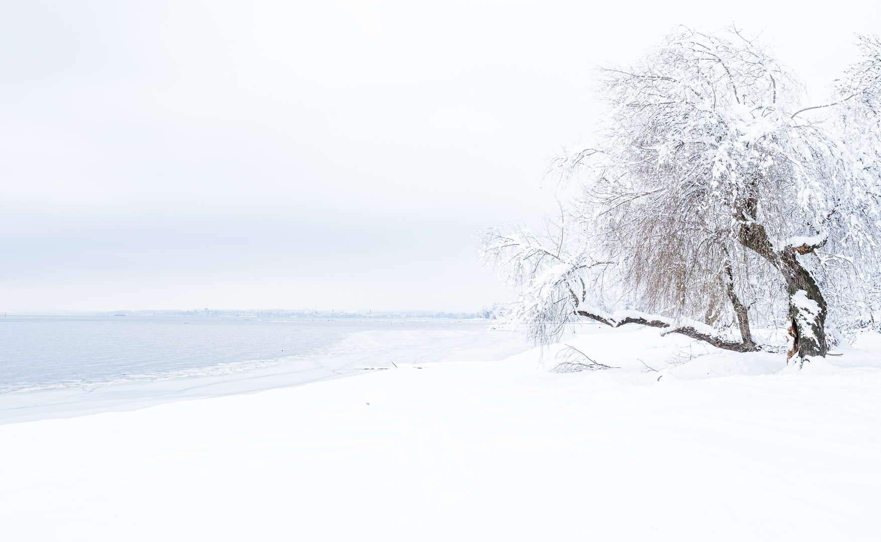 Schnee am See