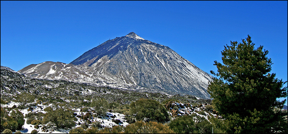 Schnee am Teide