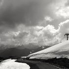 Schnee an der Kanzelwand im Kleinwalsertal, Österreich