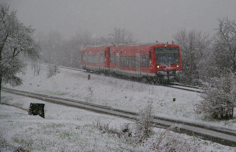 Schnee an der Zollernbahn