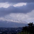 Schnee auf dem Ätna