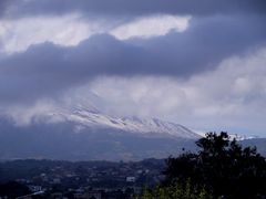 Schnee auf dem Ätna