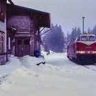 Schnee auf dem Rennsteig