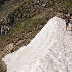 Schnee auf dem Roggentalsattel