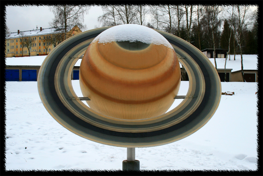 Schnee auf dem Saturn