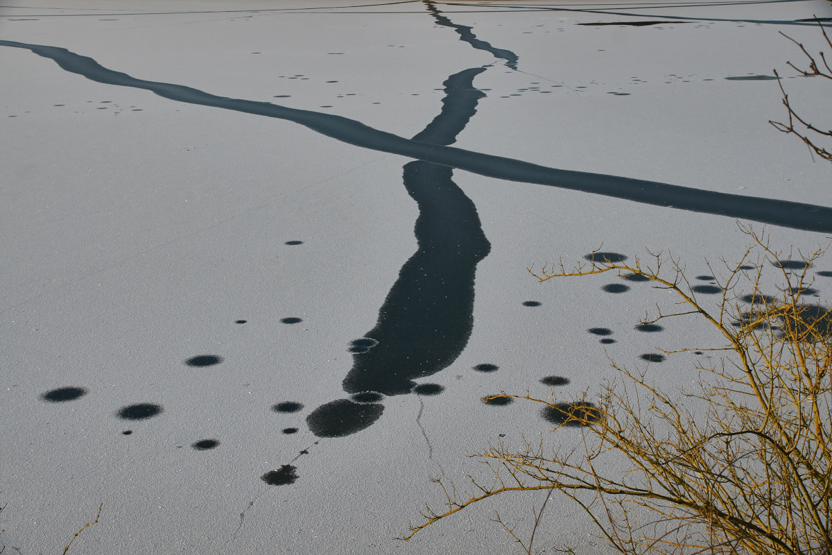 Schnee auf dem See