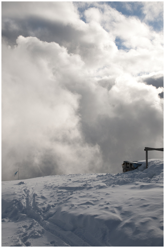 Schnee auf dem Wank