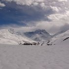 Schnee auf dem Weg nach Muktinath, Annapurna-Massiv, Mustang-Nepal