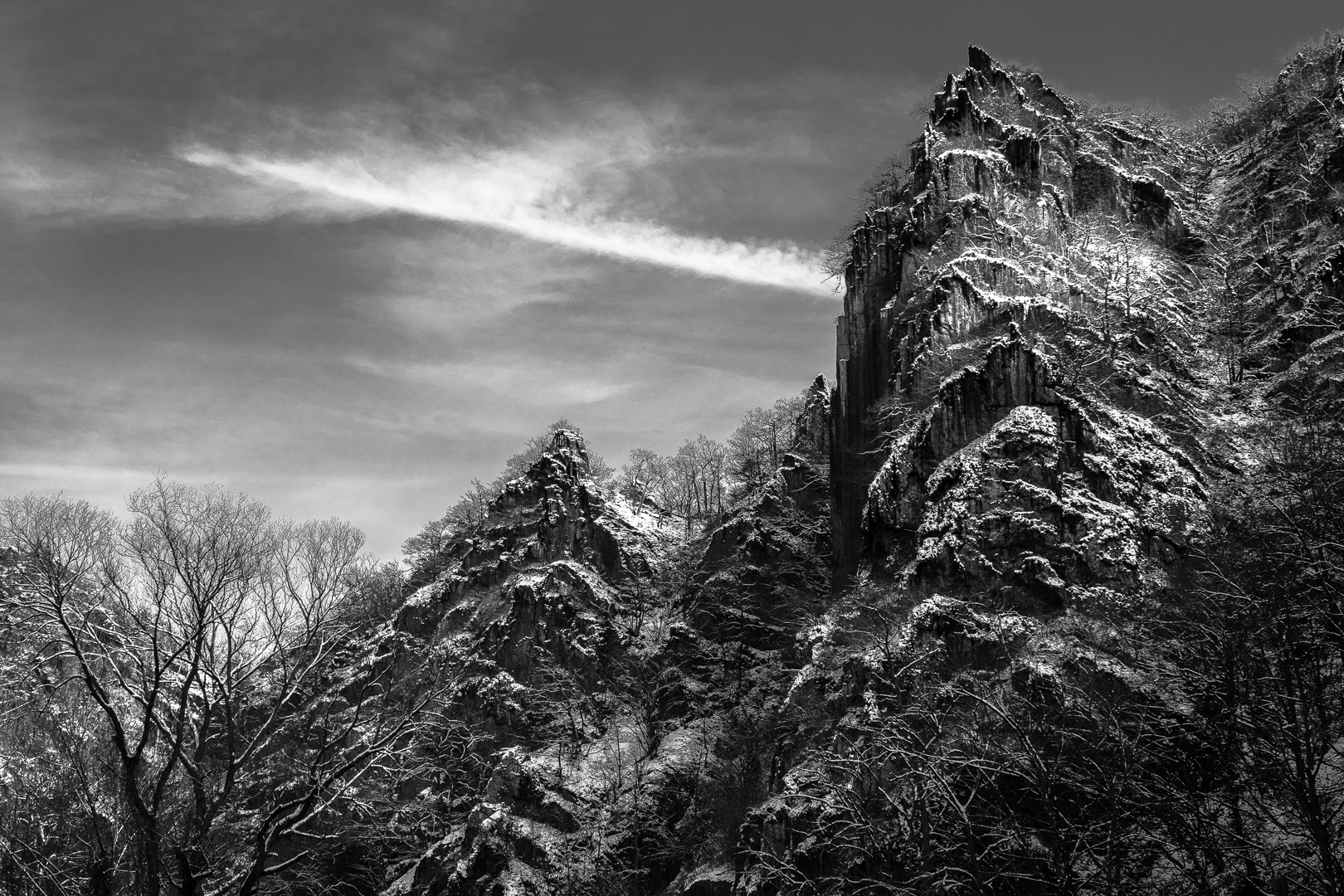 Schnee auf der Engelsley