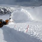 Schnee auf der Nordkap-Insel