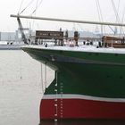 Schnee auf der Rickmer Rickmers