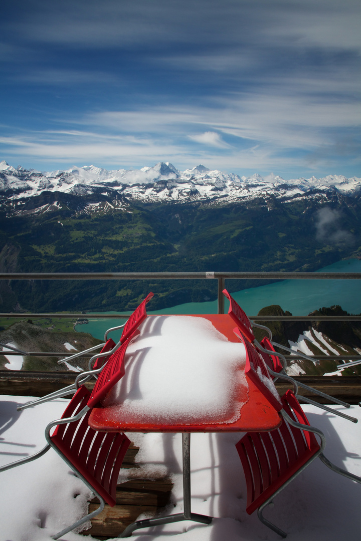 Schnee auf der Rothornspitze