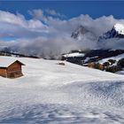 Schnee auf der Seiser Alm