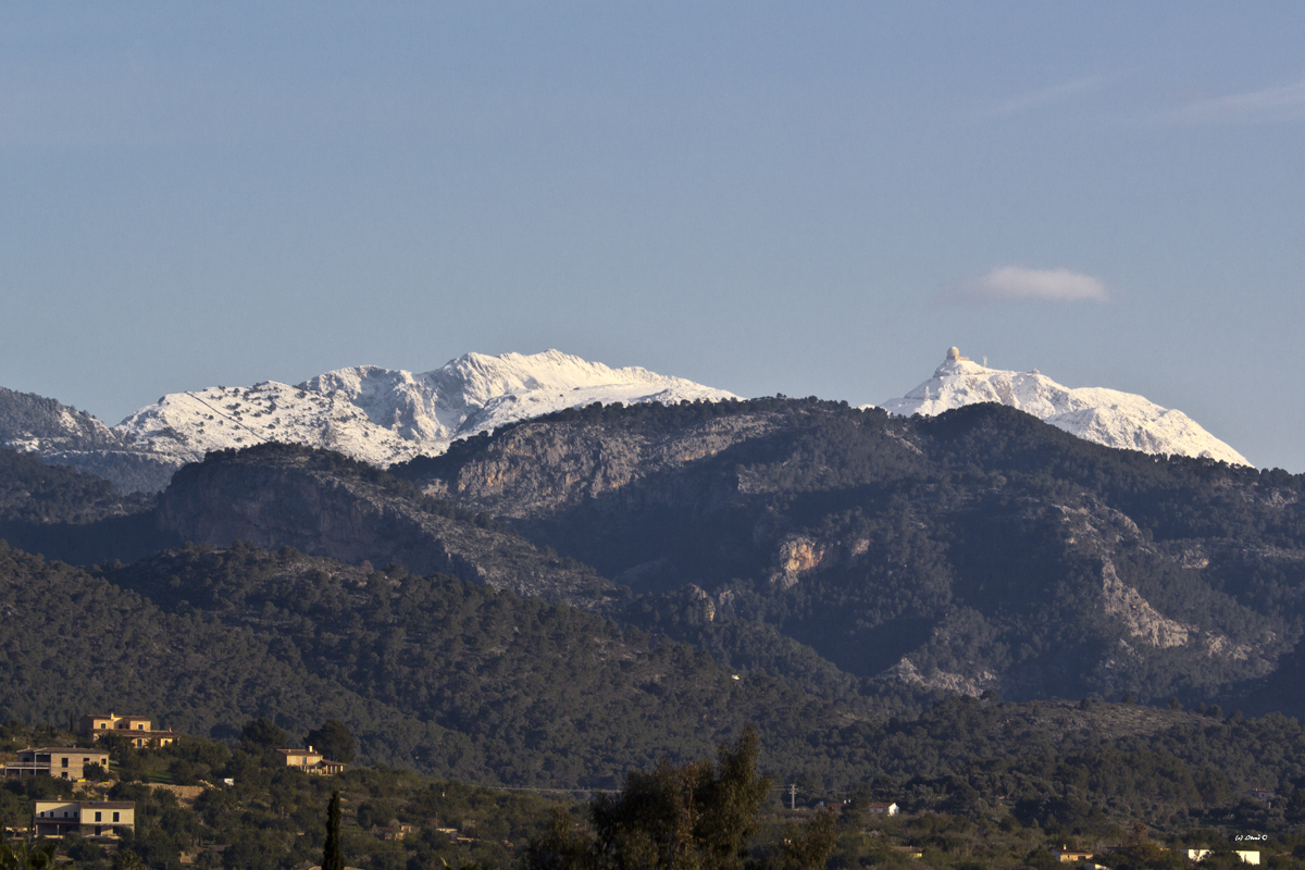 Schnee auf der Serre de Tramuntana 2013