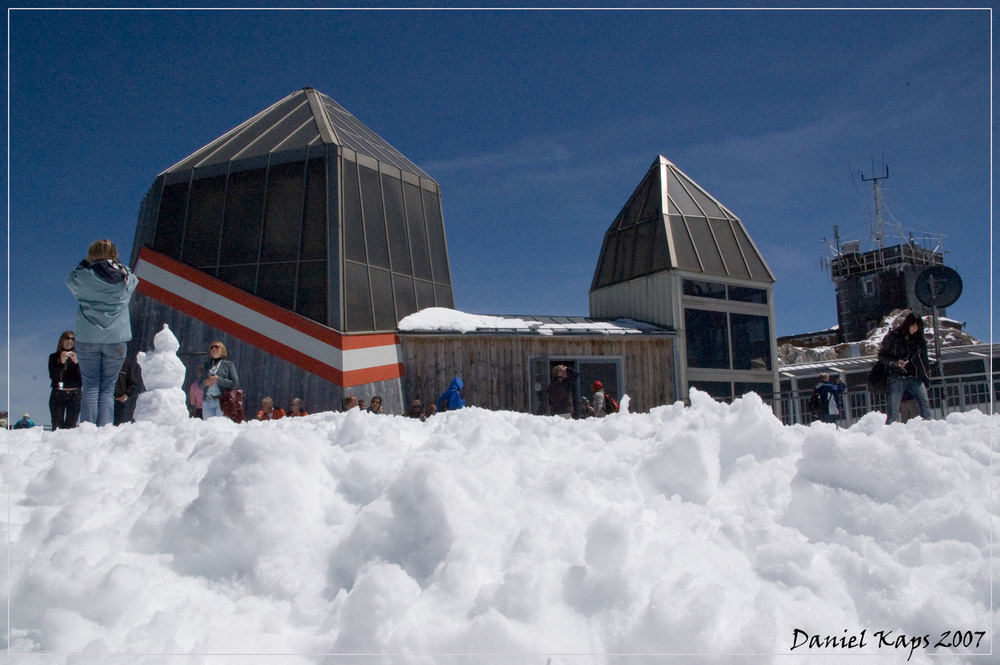 Schnee auf der Zugspitze