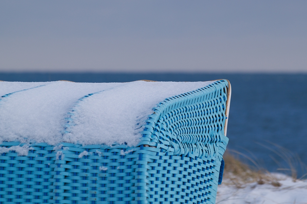 Schnee auf Helgoland