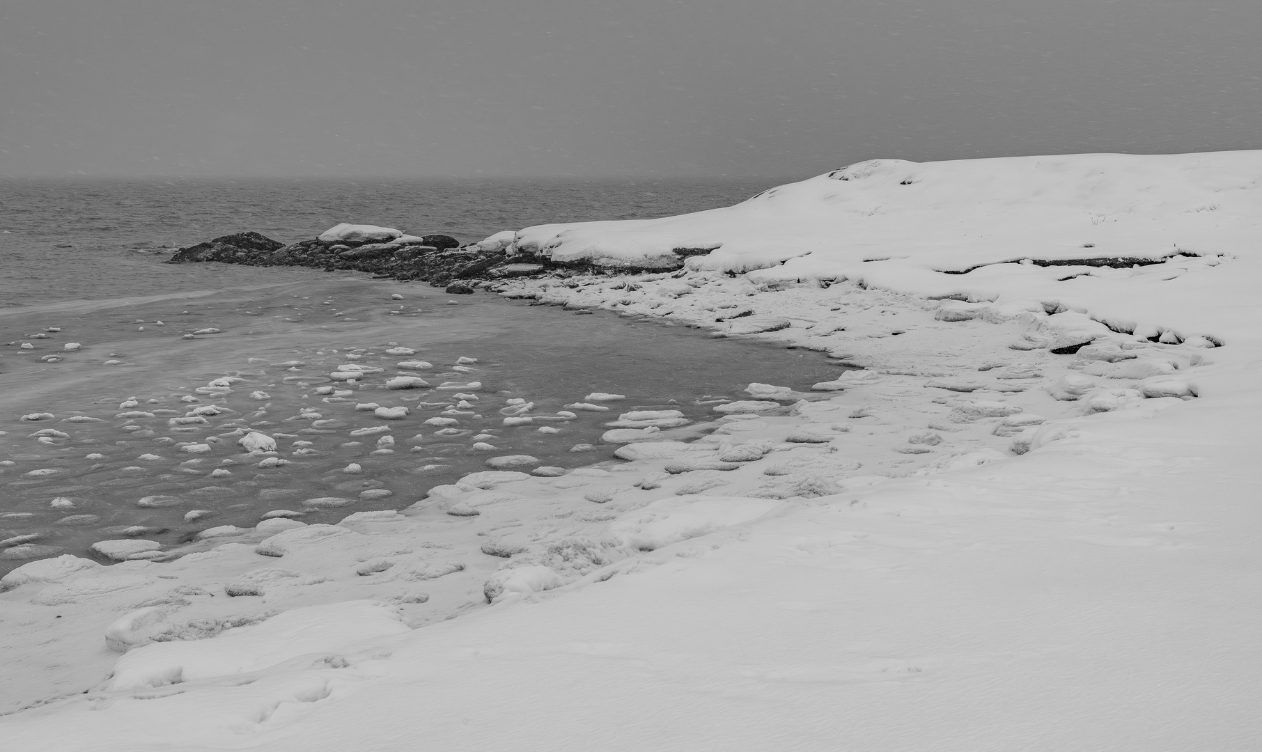 Schnee auf Sylt