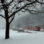 S(chnee)-Bahn im Neckartal