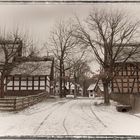 Schnee beim Freilichtmuseum Kommern