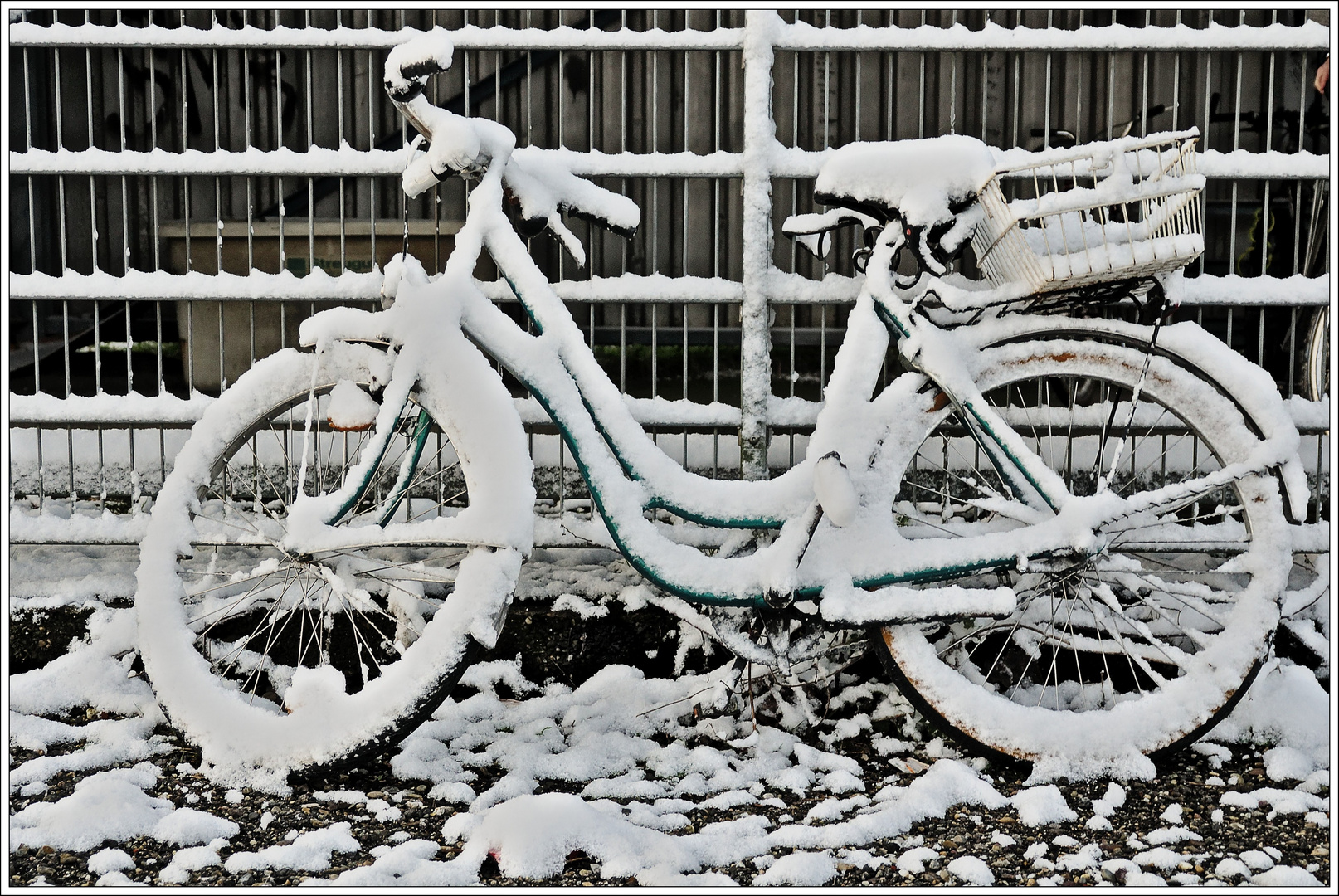 Schnee-Fahrrad