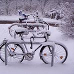 Schnee-Fahrräder
