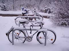 Schnee-Fahrräder