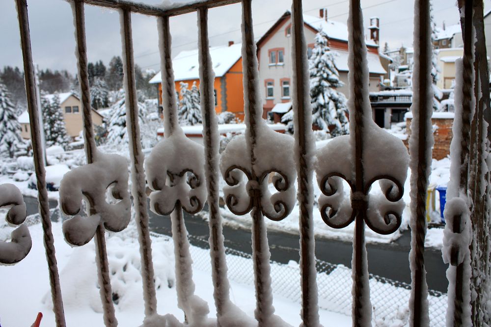 Schnee gehört hinter Gitter