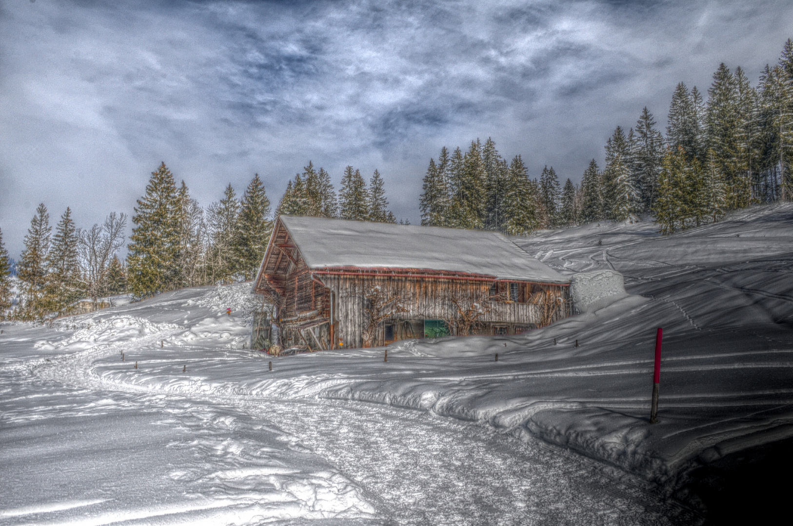 (Schnee) Hütte