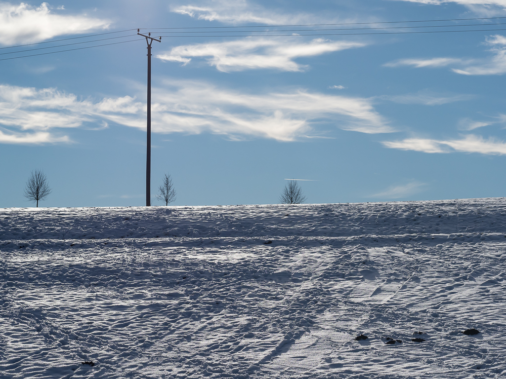 Schnee im Bergischen