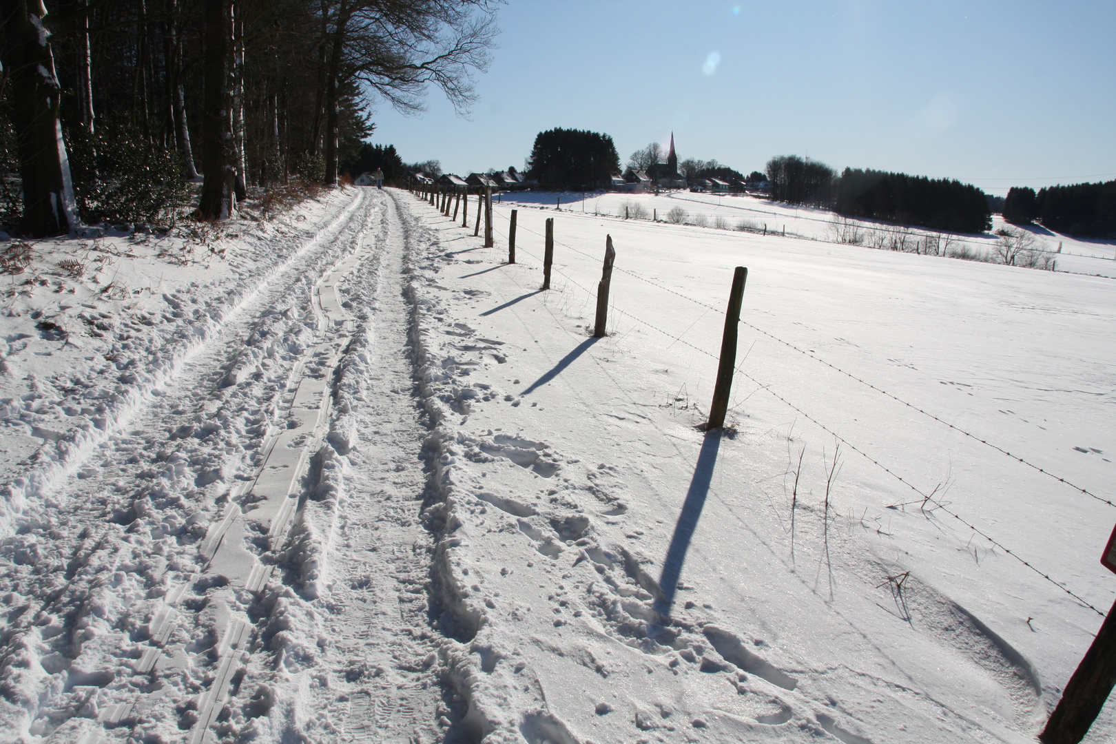 Schnee im Bergischen Land