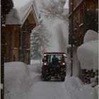 Schnee im Dorf