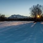 Schnee im Kiesbett der Isar